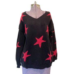 Y2K Vintage Star Pullover Statement Sweater, Size XL